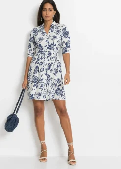 Robe-chemise en viscose fluide