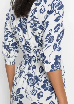 Robe-chemise en viscose fluide