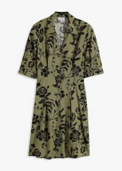 Robe-chemise en viscose fluide