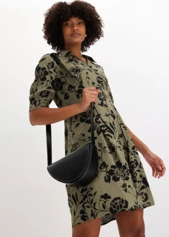 Robe-chemise en viscose fluide