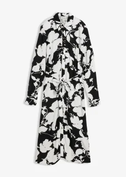 Robe-chemise en viscose fluide