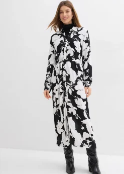 Robe-chemise en viscose fluide