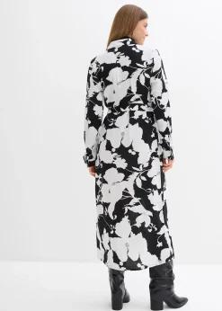 Robe-chemise en viscose fluide