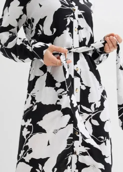 Robe-chemise en viscose fluide