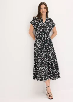 Robe-chemise fluide en viscose