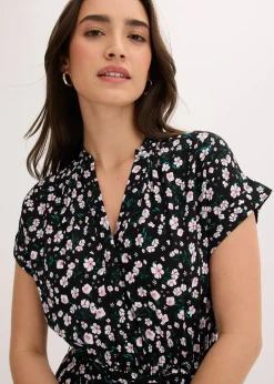 Robe-chemise fluide en viscose