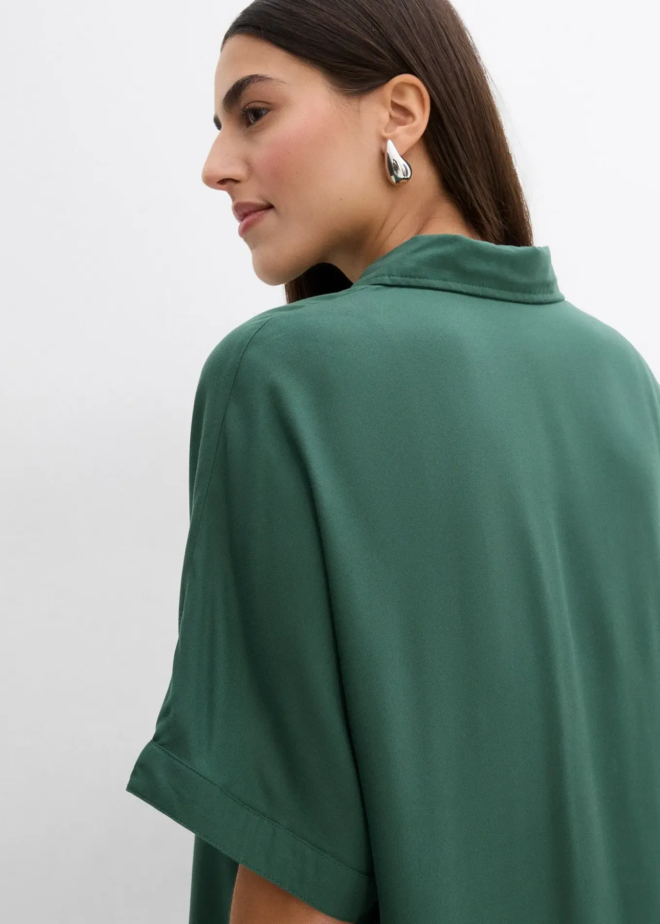 Robe-chemise fluide en viscose fine