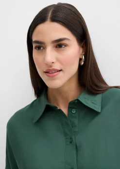 Robe-chemise fluide en viscose fine