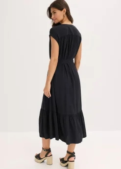 Robe-chemise fluide en viscose