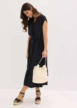 Robe-chemise fluide en viscose