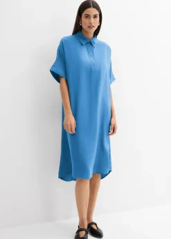 Robe-chemise fluide en viscose fine