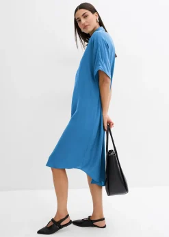 Robe-chemise fluide en viscose fine