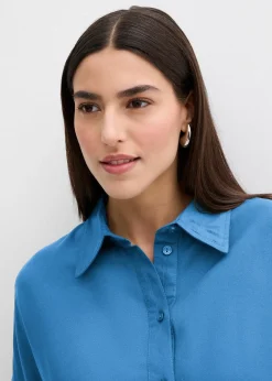 Robe-chemise fluide en viscose fine