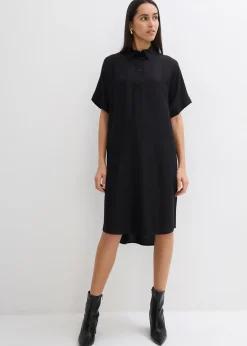 Robe-chemise fluide en viscose fine