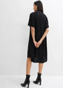 Robe-chemise fluide en viscose fine