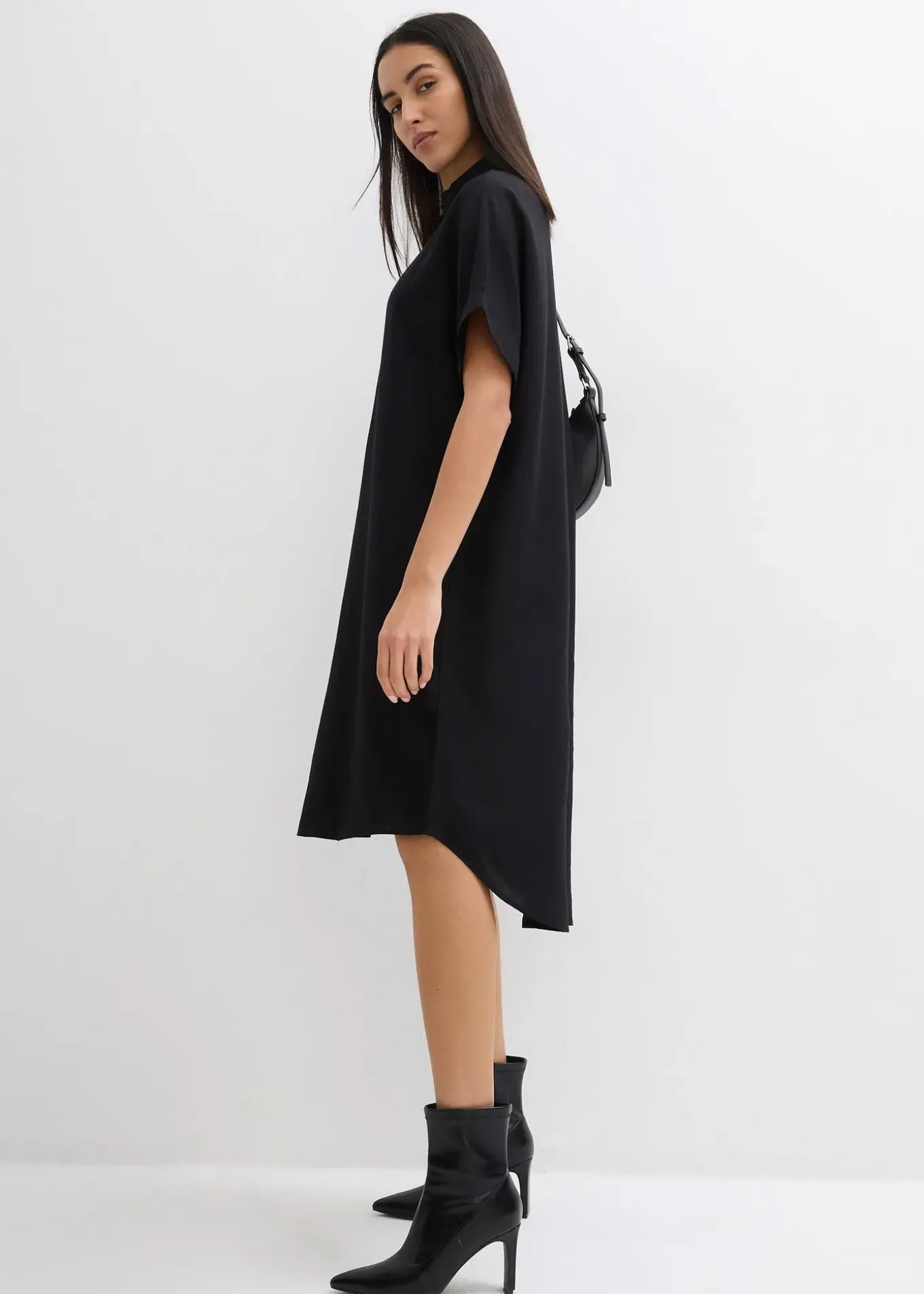 Robe-chemise fluide en viscose fine