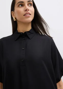 Robe-chemise fluide en viscose fine