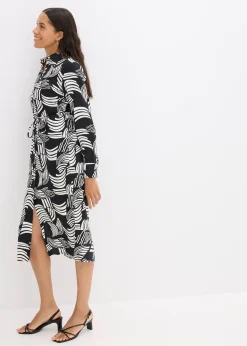 Robe-chemise légère en lin majoritaire