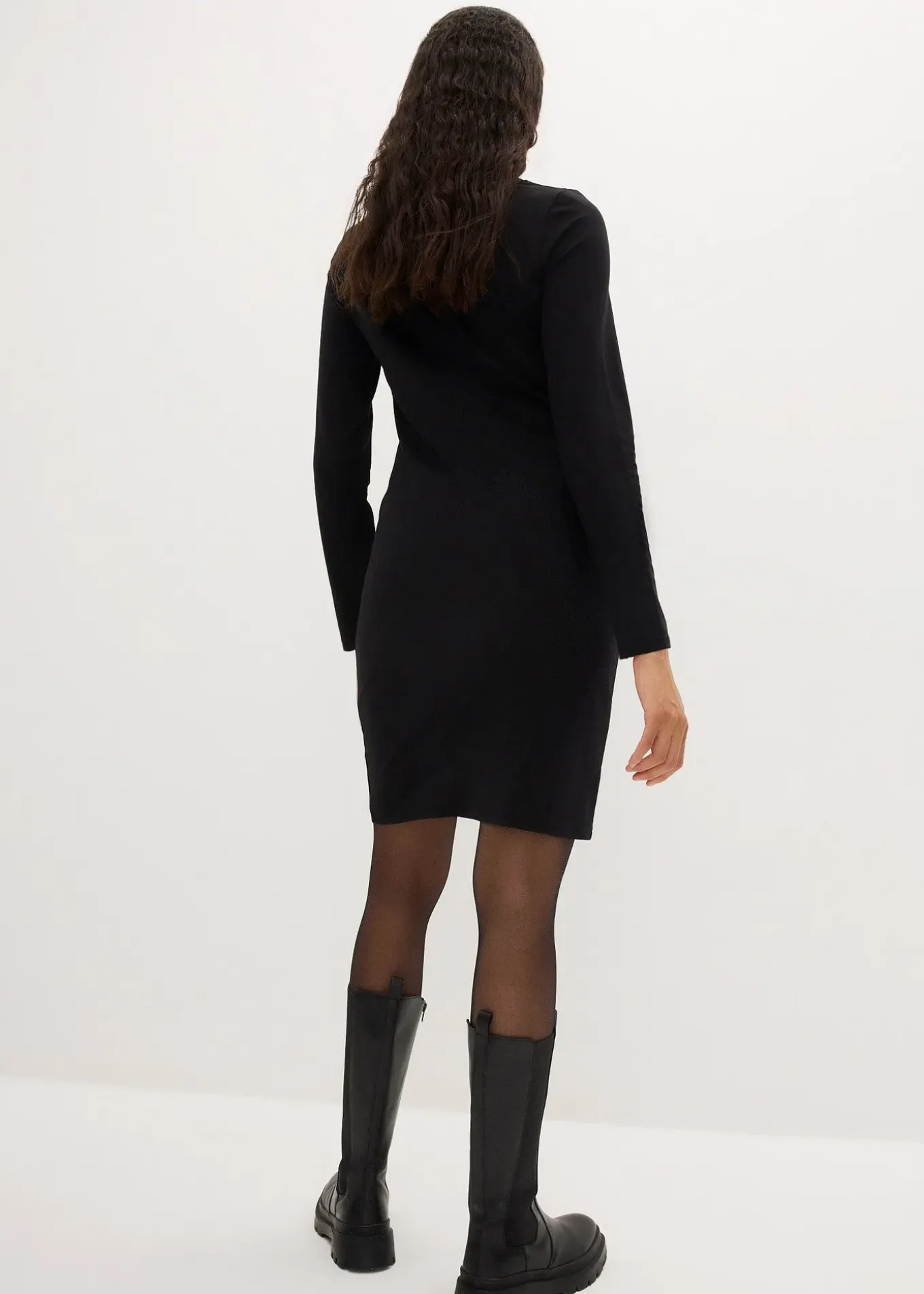 Robes en jersey à col V