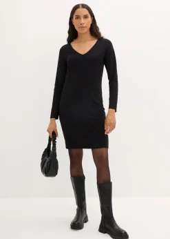 Robes en jersey à col V