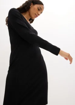 Robes en jersey à col V