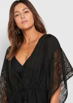 Robe-tunique de plage transparente