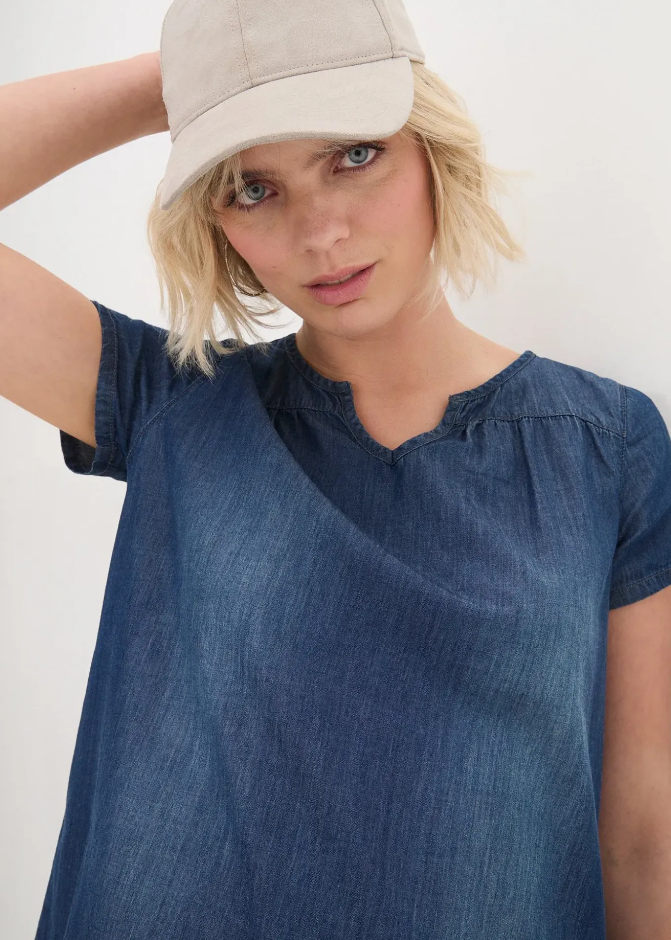 Robe-tunique en jean