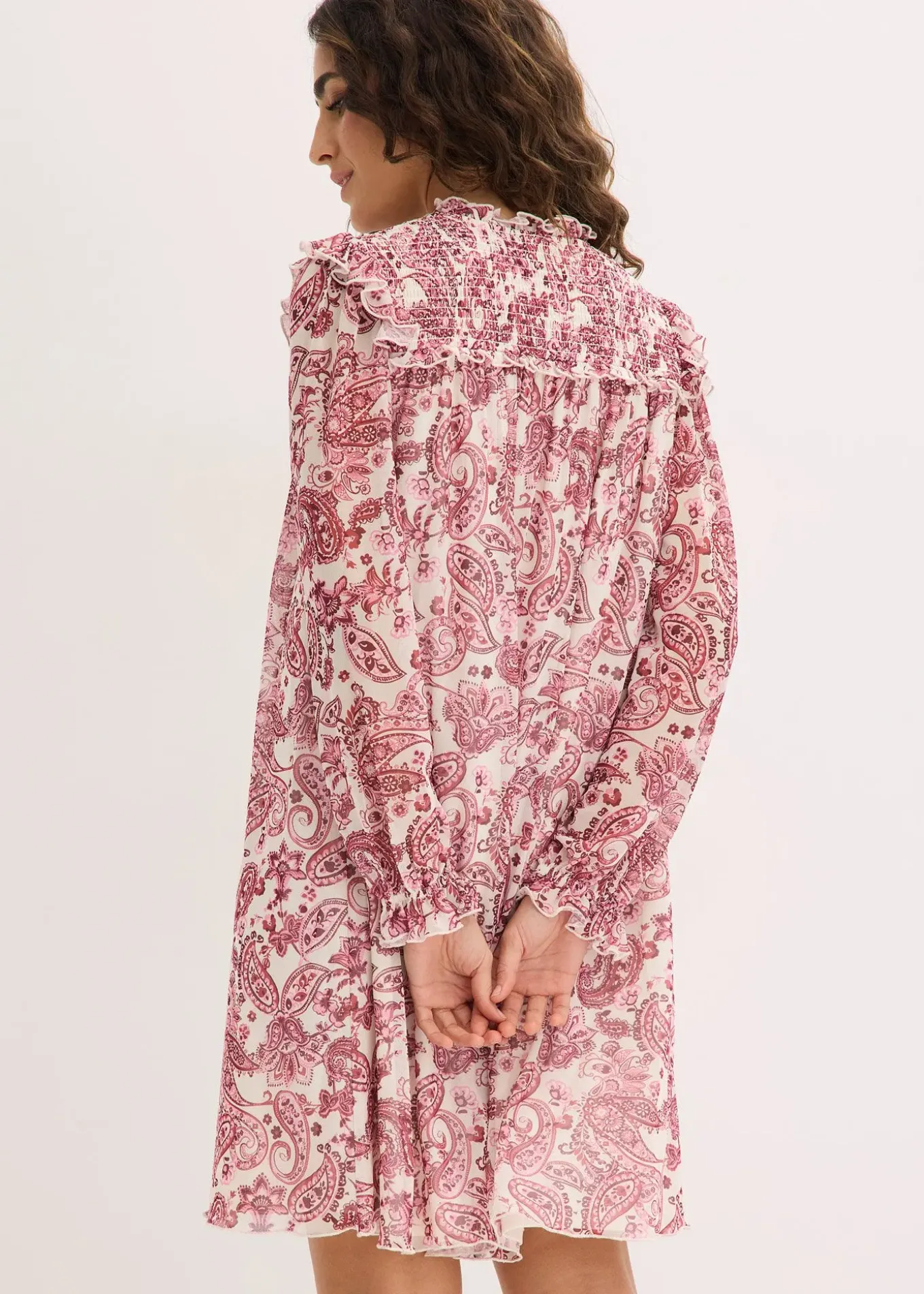 Robe-tunique en mesh doux