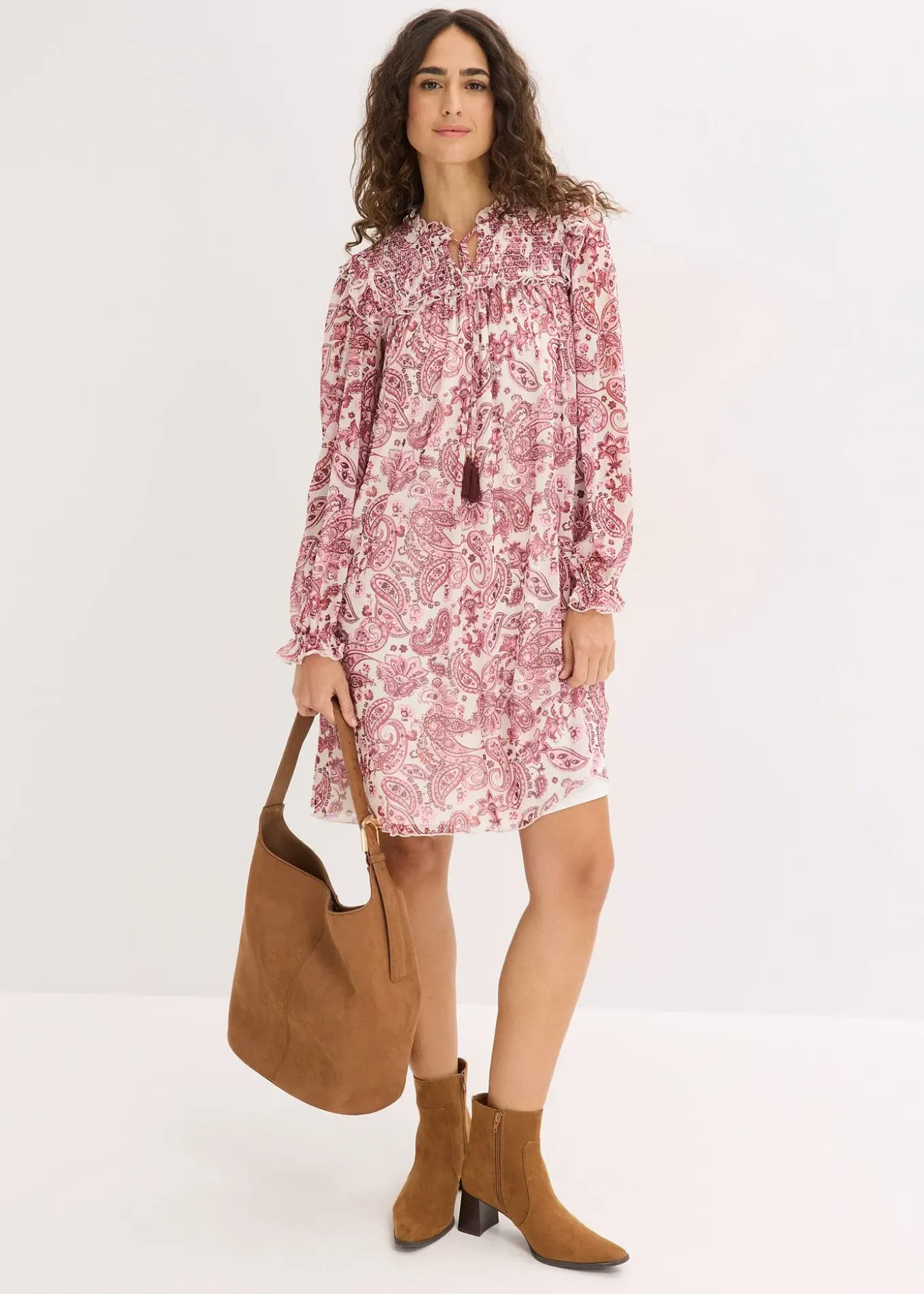 Robe-tunique en mesh doux