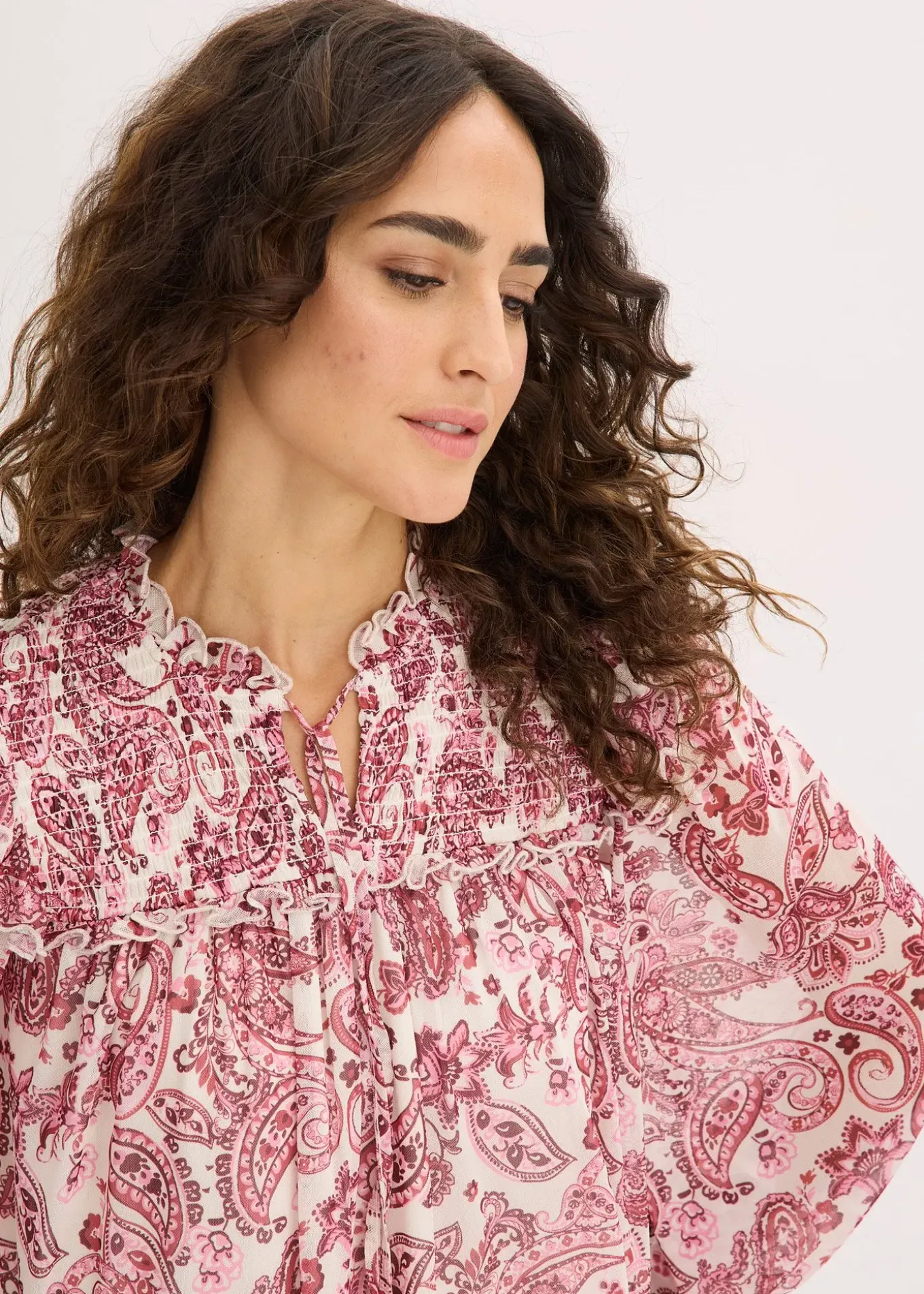 Robe-tunique en mesh doux