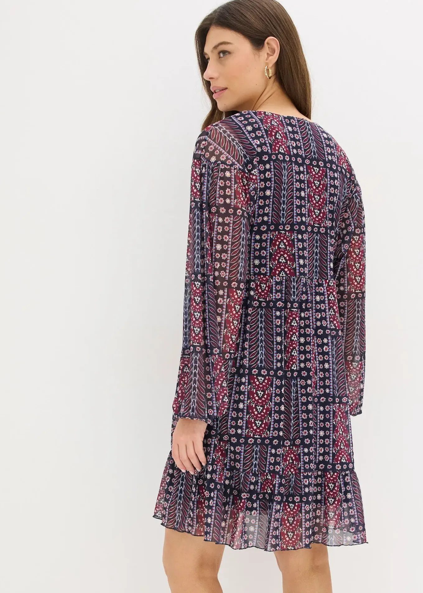 Robe-tunique en mesh doux