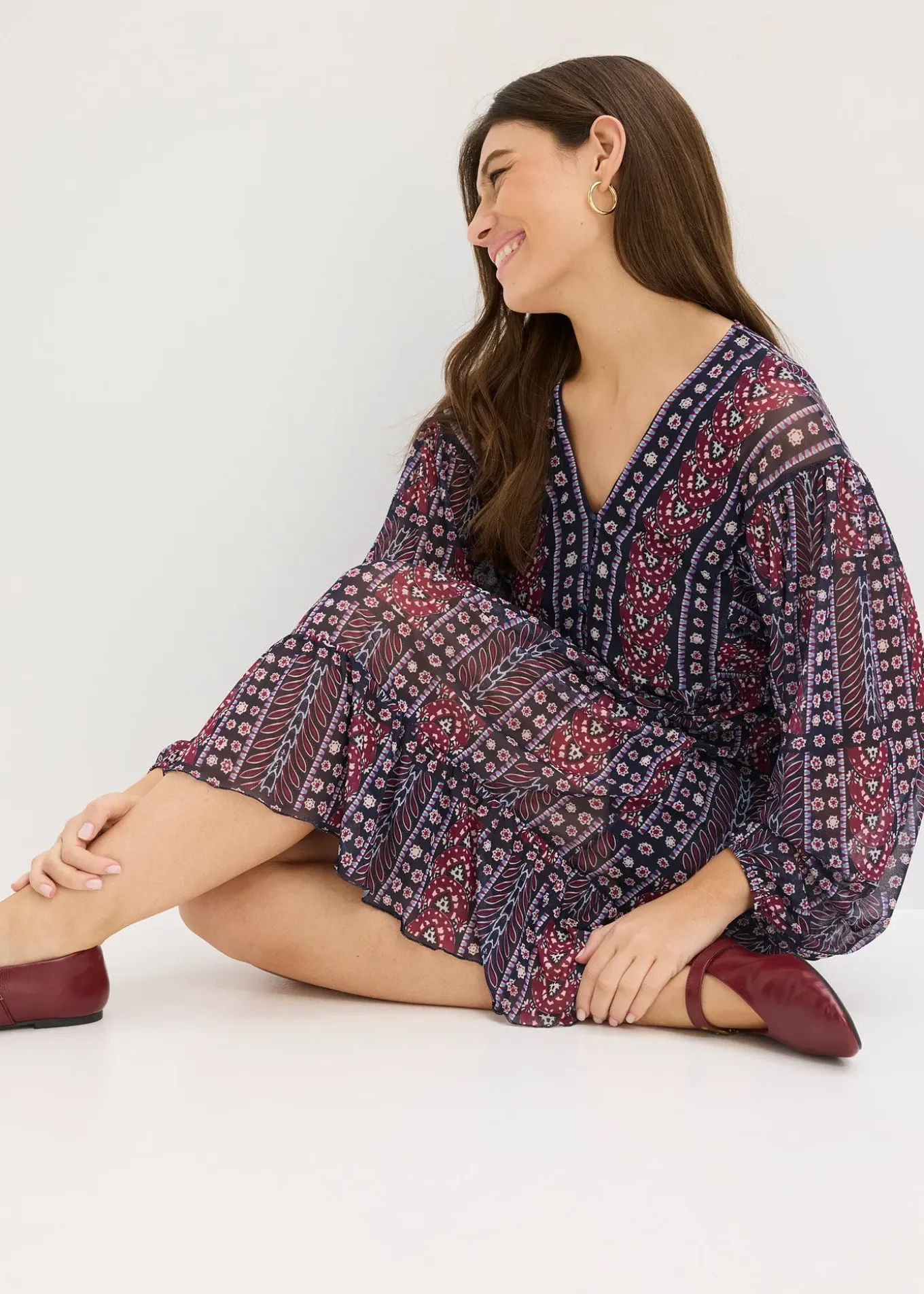 Robe-tunique en mesh doux