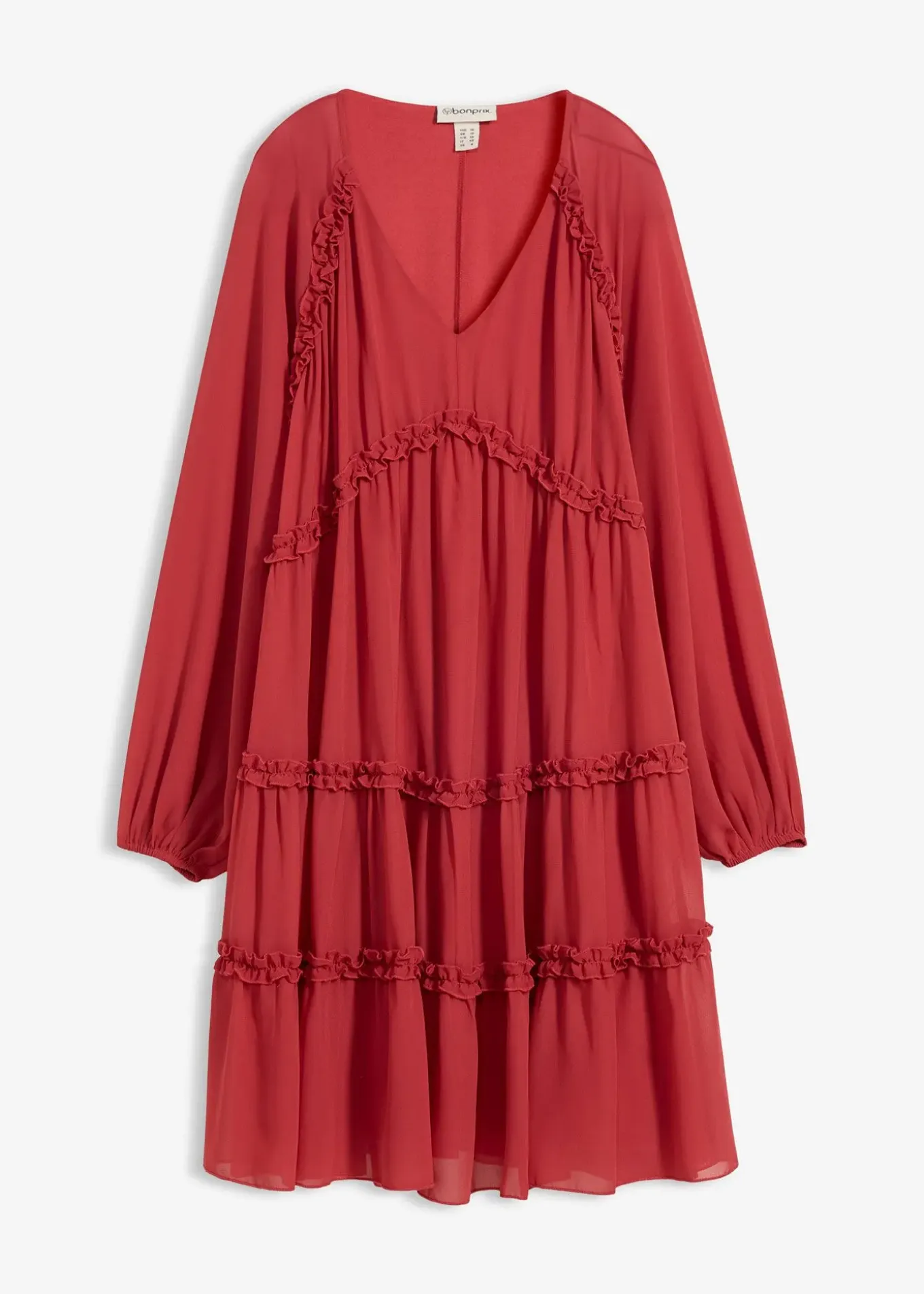 Robe-tunique en mousseline texturée