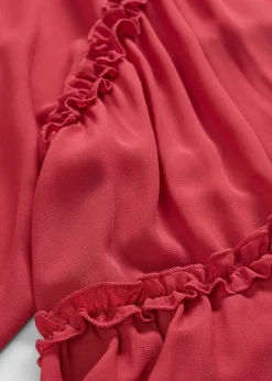 Robe-tunique en mousseline texturée