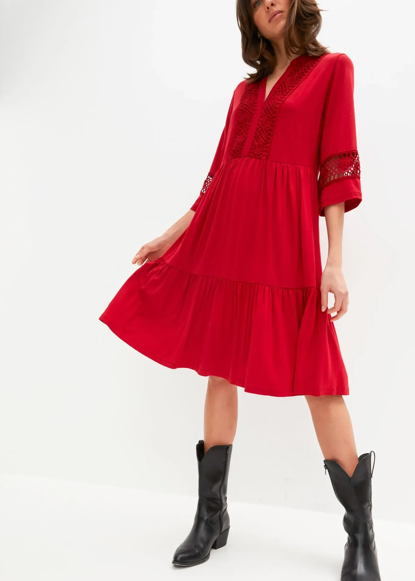 Robe-tunique en viscose douce