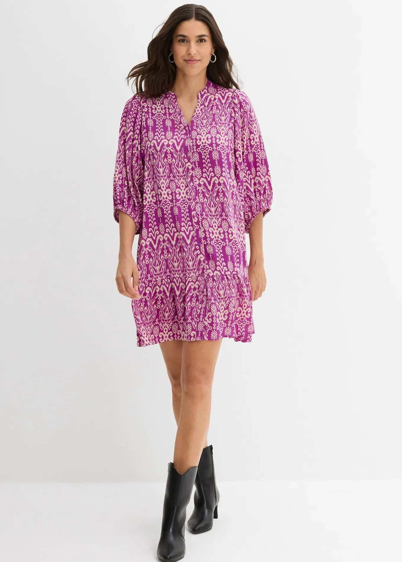 Robe-tunique en viscose douce