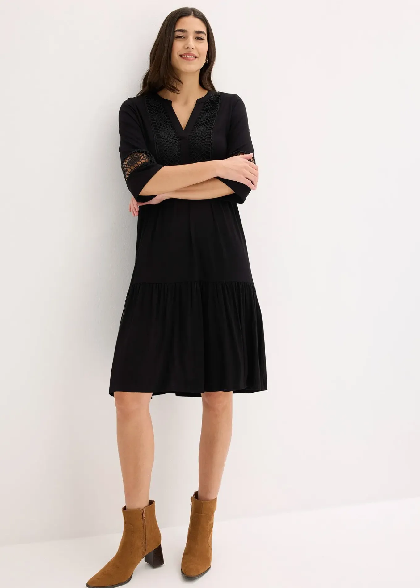 Robe-tunique en viscose douce