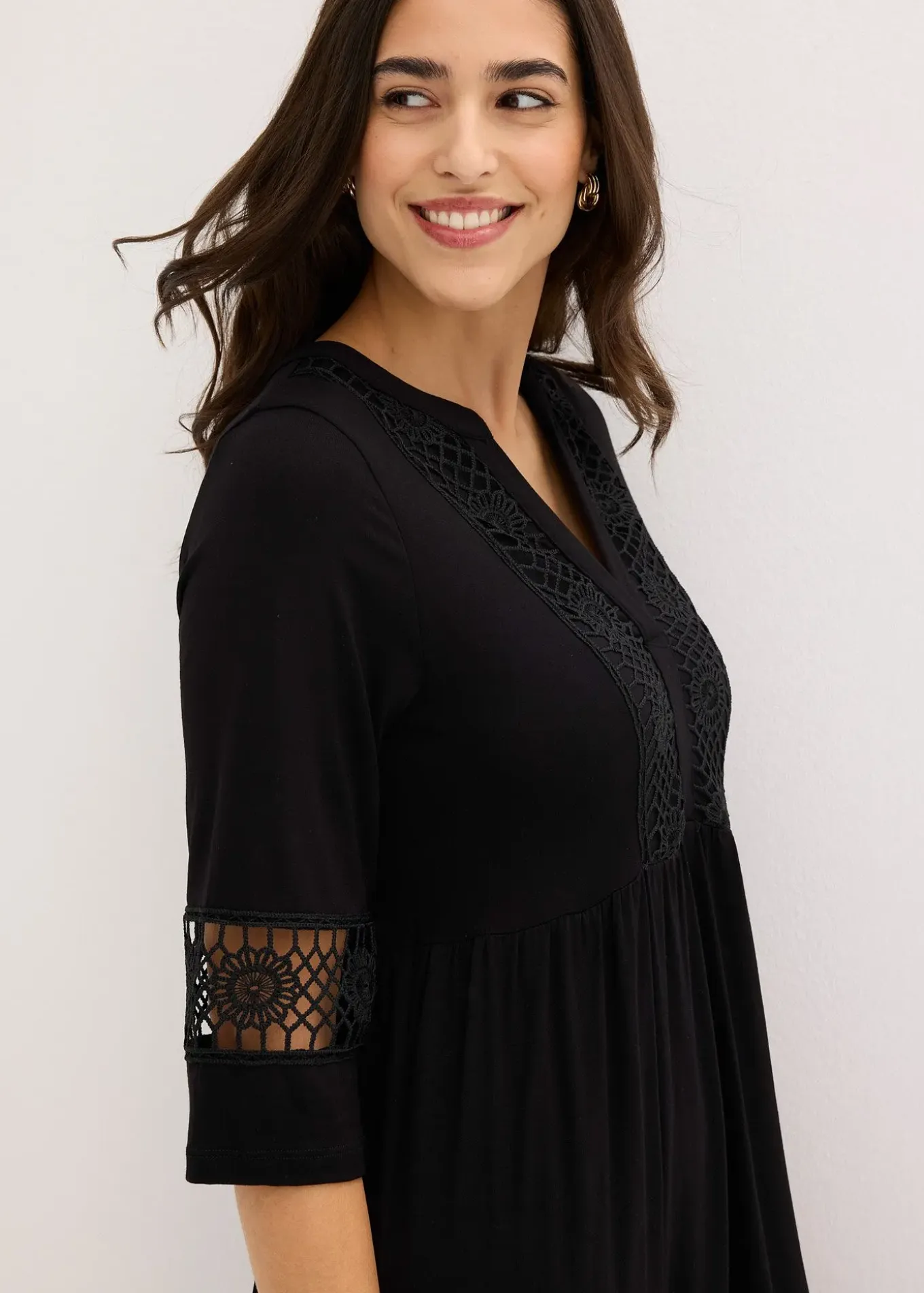 Robe-tunique en viscose douce