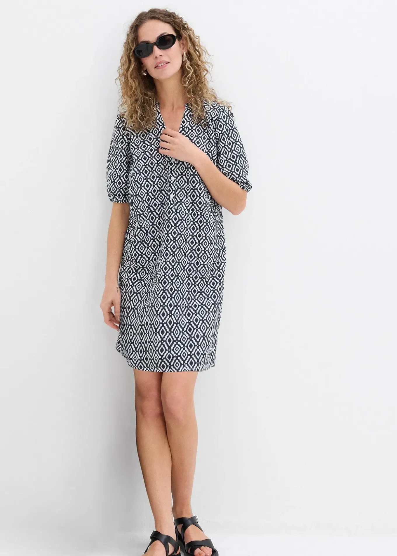 Robe-tunique en viscose fluide