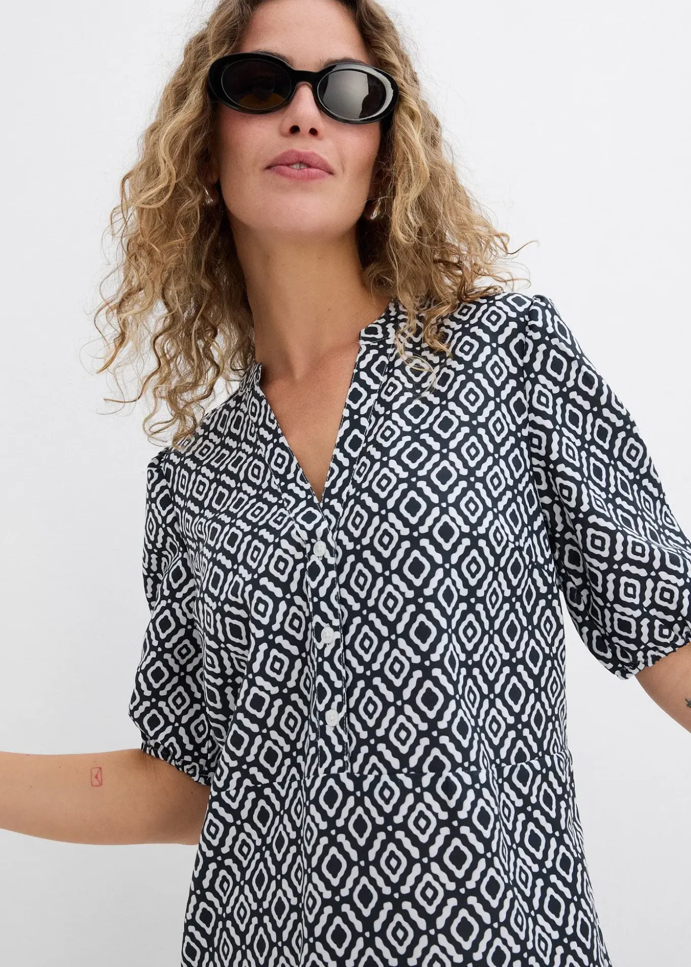 Robe-tunique en viscose fluide