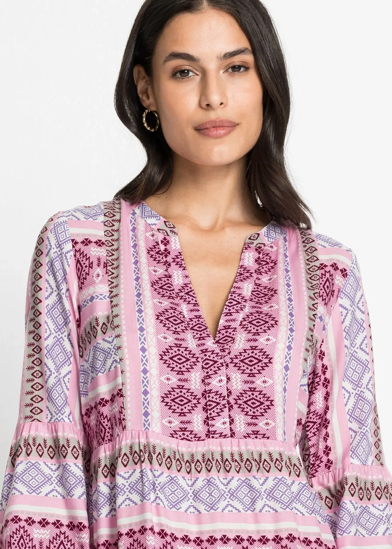 Robe-tunique en viscose fluide