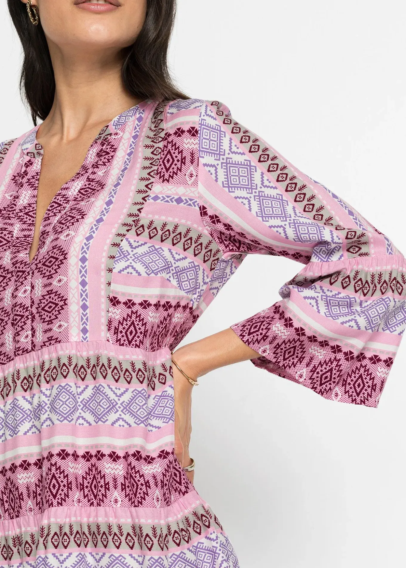 Robe-tunique en viscose fluide