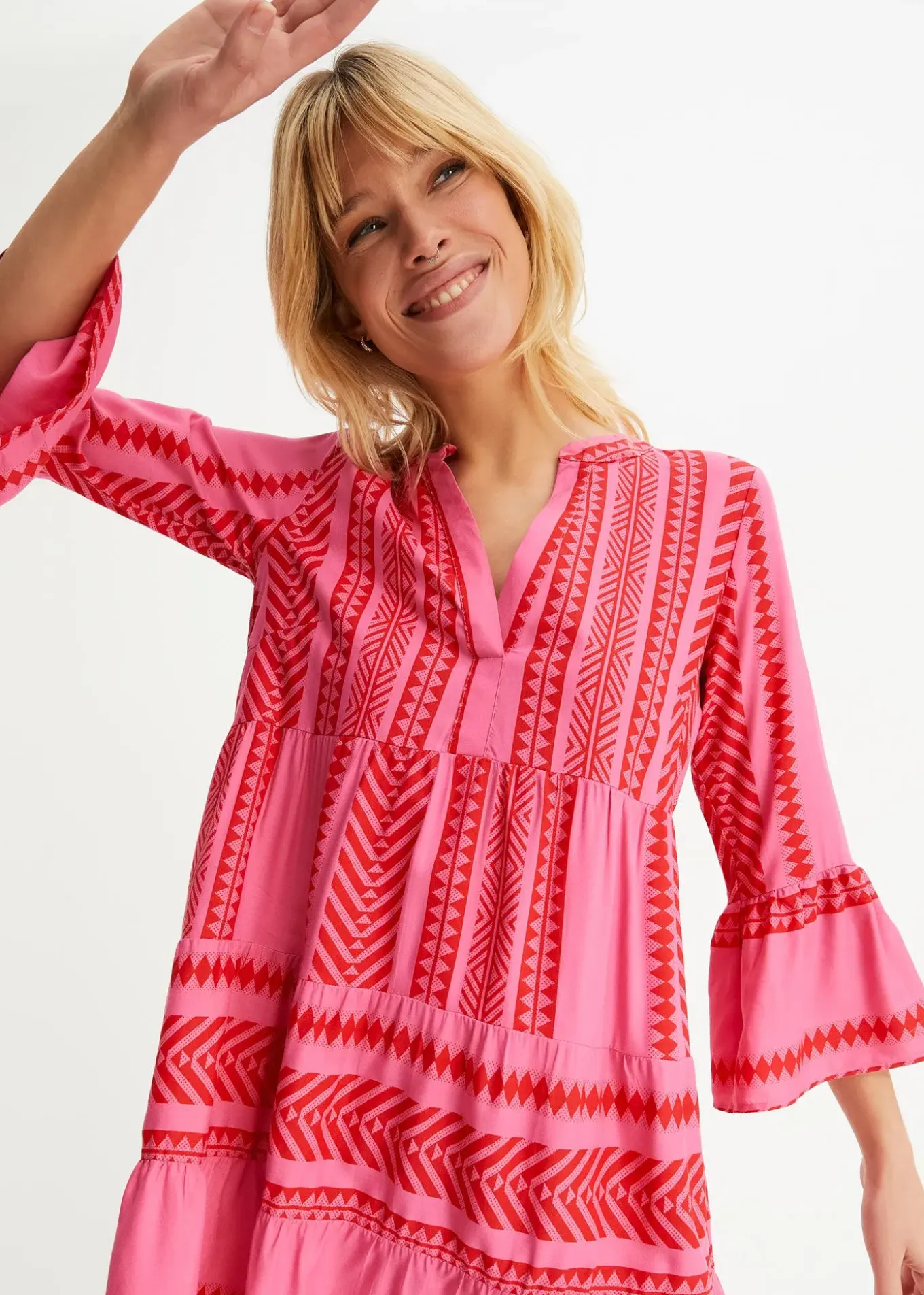 Robe-tunique en viscose fluide