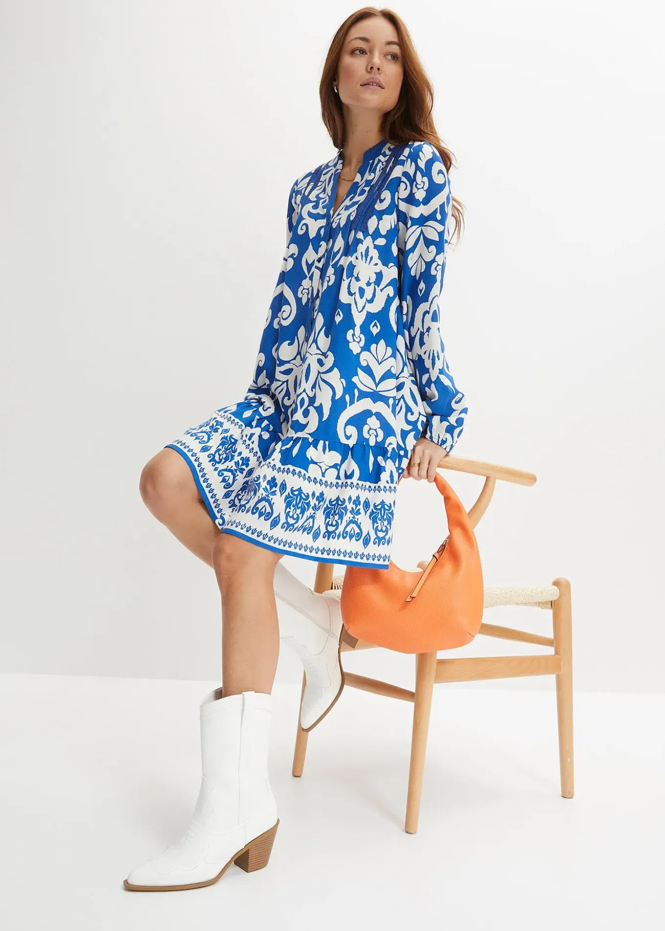 Robe-tunique en viscose fluide