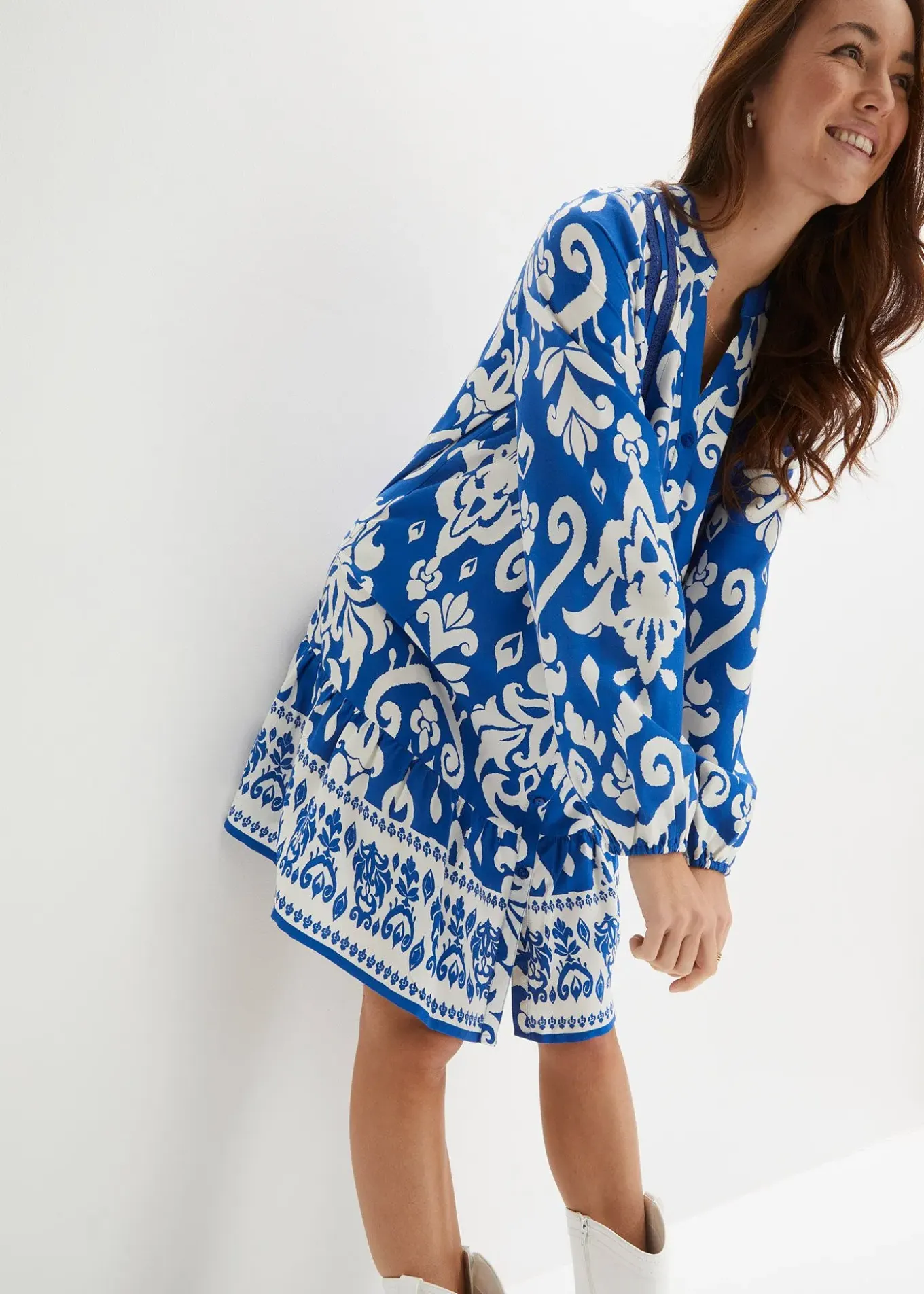 Robe-tunique en viscose fluide