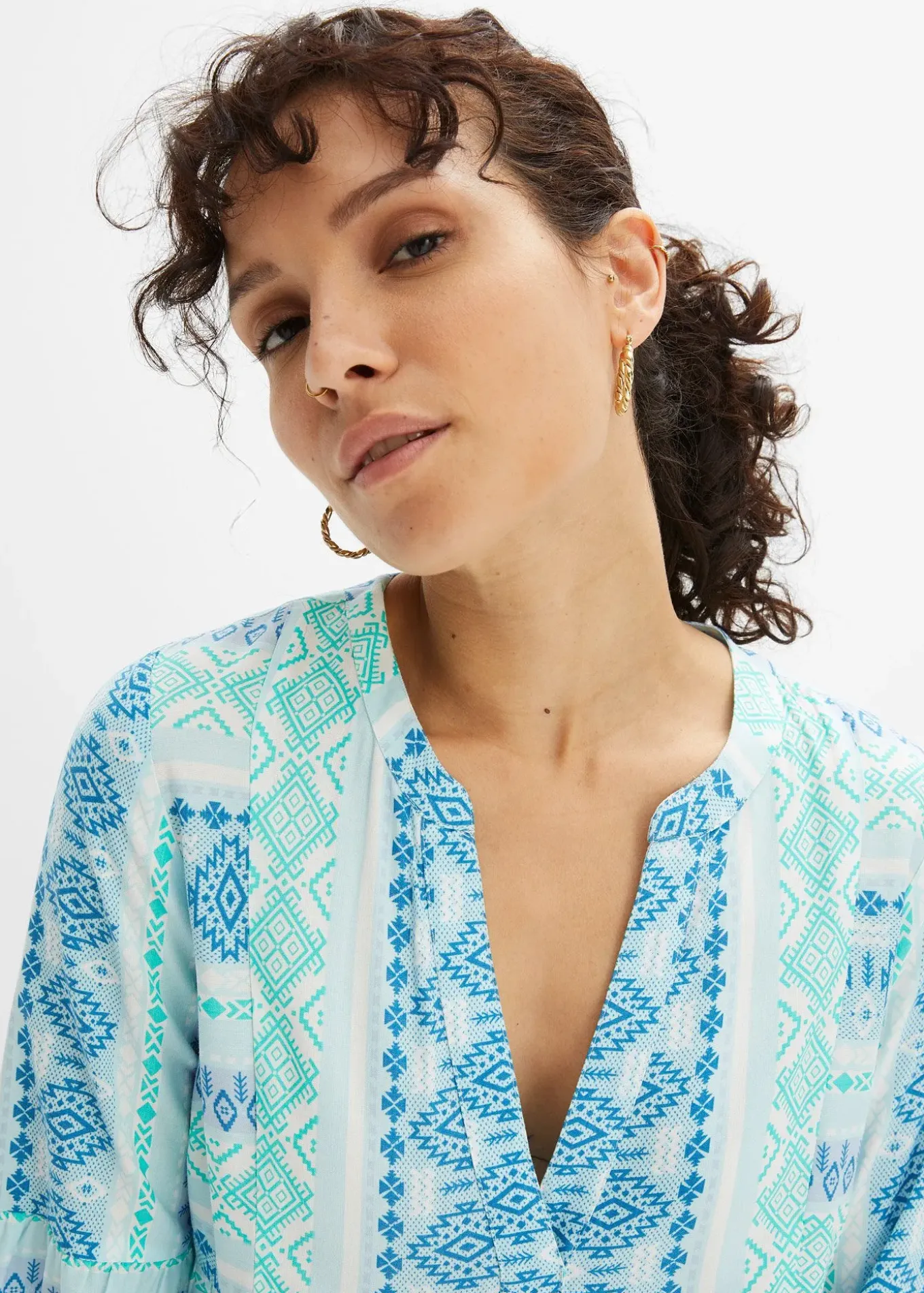 Robe-tunique en viscose fluide