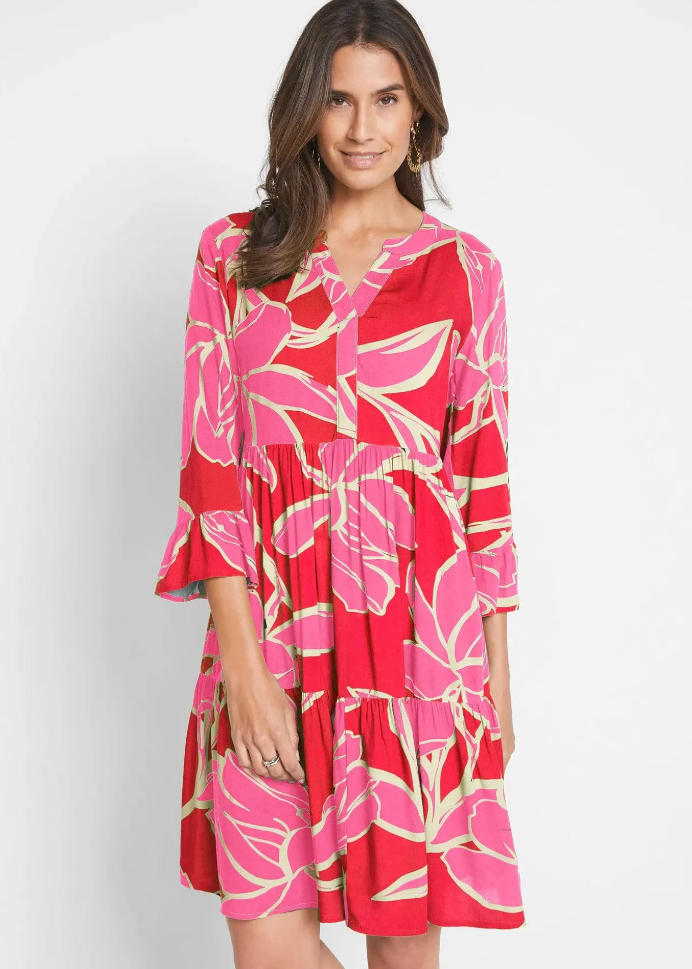 Robe-tunique en viscose fluide