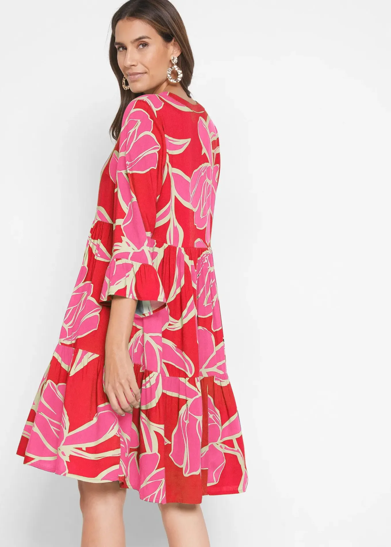 Robe-tunique en viscose fluide