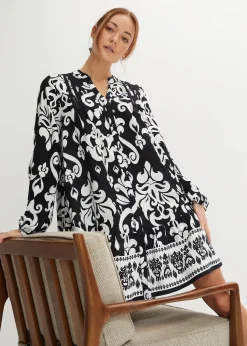 Robe-tunique en viscose fluide