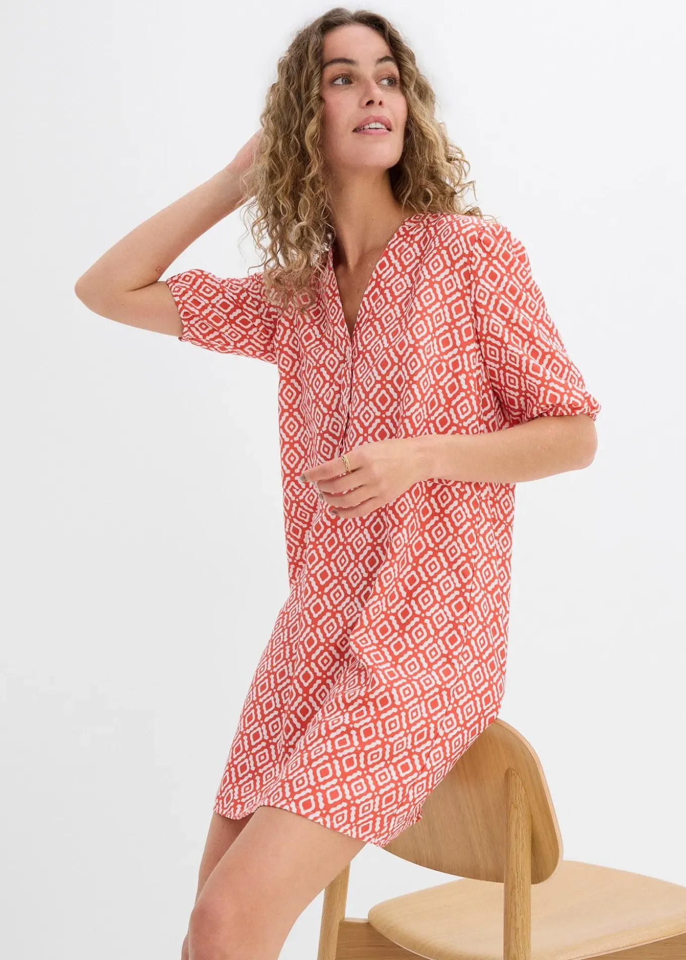 Robe-tunique en viscose fluide
